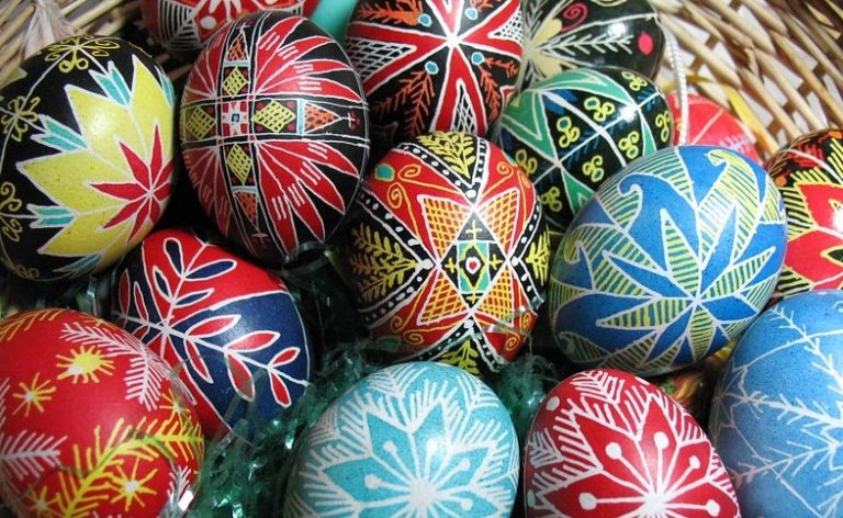 Pencils Down! Reading a Basket of Wooden Pysanky Eggs